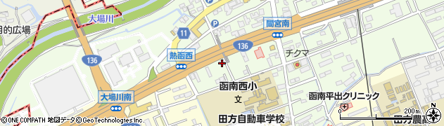 静岡県田方郡函南町間宮457-1周辺の地図