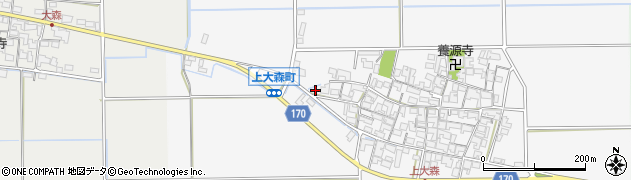 滋賀県東近江市上大森町1148周辺の地図