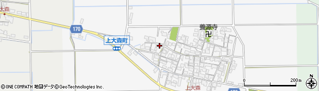 滋賀県東近江市上大森町1142周辺の地図