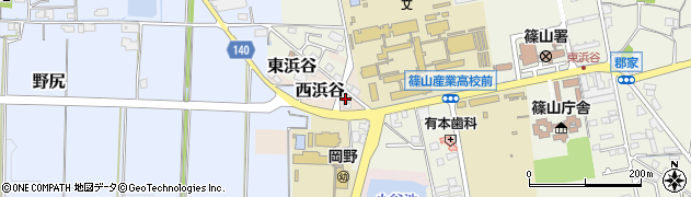 兵庫県丹波篠山市西浜谷381周辺の地図