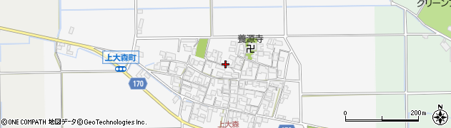 滋賀県東近江市上大森町786周辺の地図