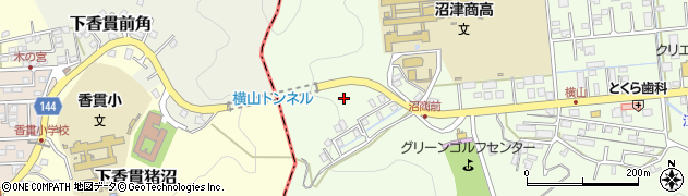 横山トンネル周辺の地図