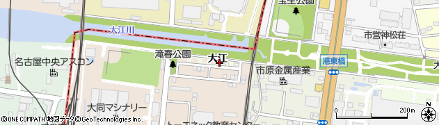 愛知県名古屋市南区星崎町（大江）周辺の地図