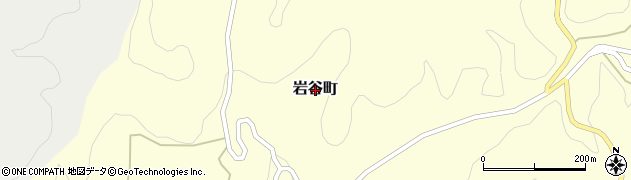 愛知県豊田市岩谷町周辺の地図