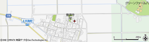 滋賀県東近江市上大森町824周辺の地図