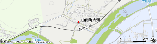 兵庫県丹波市山南町大河129周辺の地図