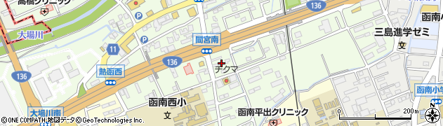 静岡県田方郡函南町間宮664周辺の地図