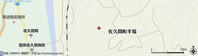 静岡県浜松市天竜区佐久間町半場周辺の地図