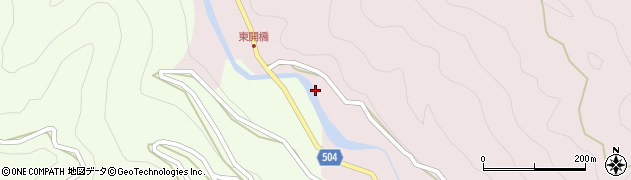 愛知県東栄町（北設楽郡）東薗目（空田）周辺の地図
