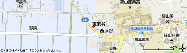 兵庫県丹波篠山市西浜谷388周辺の地図