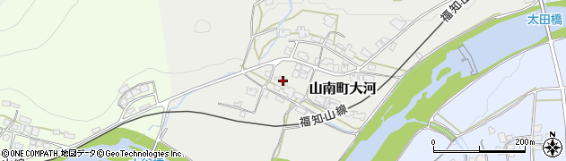 兵庫県丹波市山南町大河125周辺の地図