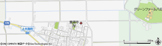 滋賀県東近江市上大森町842周辺の地図
