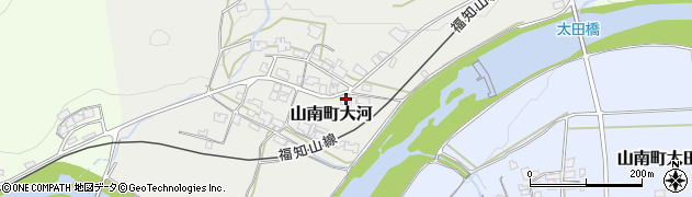 兵庫県丹波市山南町大河148周辺の地図