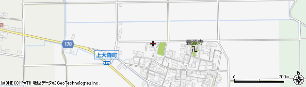 滋賀県東近江市上大森町2486周辺の地図