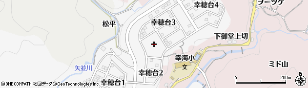 愛知県豊田市幸穂台周辺の地図