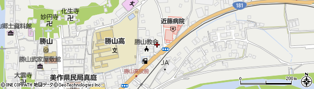 東真産業株式会社　勝山中央ＳＳ周辺の地図