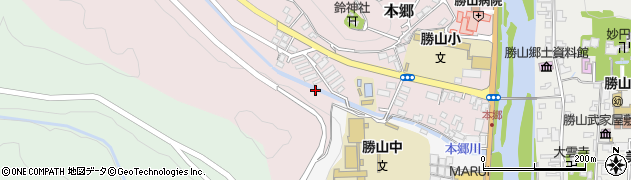 岡山県真庭市本郷周辺の地図