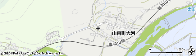 兵庫県丹波市山南町大河113周辺の地図