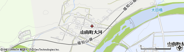 兵庫県丹波市山南町大河145周辺の地図