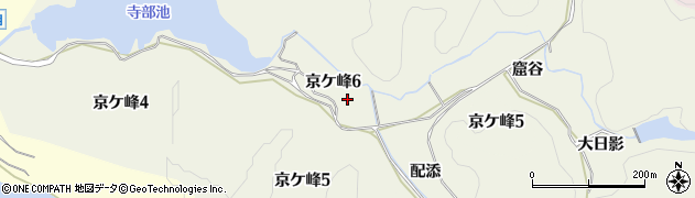 愛知県豊田市京ケ峰周辺の地図
