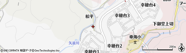 愛知県豊田市穂積町（萩平）周辺の地図