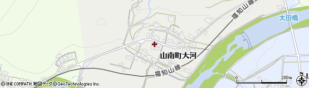 兵庫県丹波市山南町大河134周辺の地図
