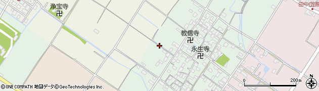 滋賀県守山市中町周辺の地図