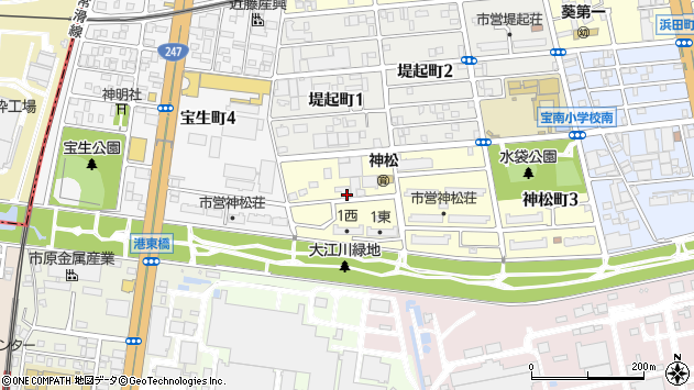 〒457-0824 愛知県名古屋市南区神松町の地図