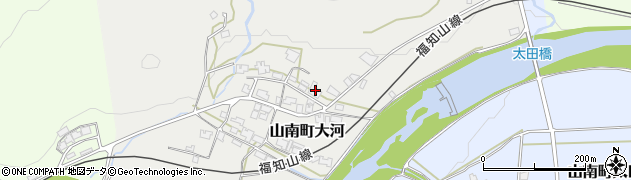 兵庫県丹波市山南町大河62周辺の地図