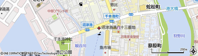 沼津・みなと新鮮館案内周辺の地図