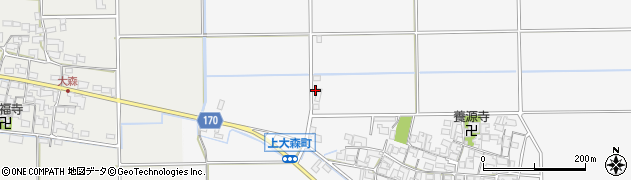 滋賀県東近江市上大森町2471周辺の地図