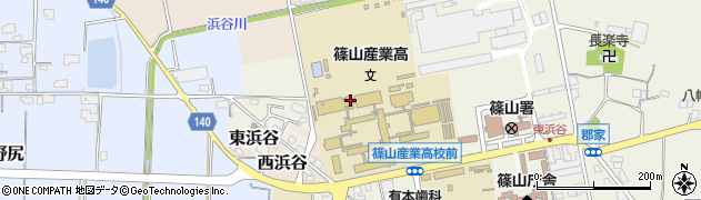 兵庫県立篠山産業高等学校周辺の地図