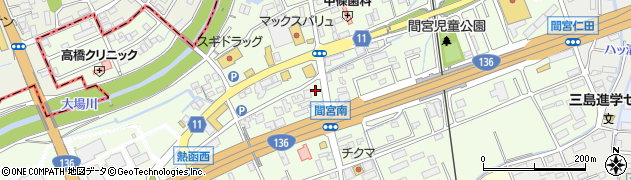 セブンイレブン函南中央店周辺の地図