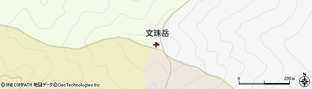 （文珠岳）竜爪山周辺の地図