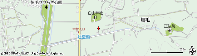 静岡県函南町（田方郡）畑毛周辺の地図