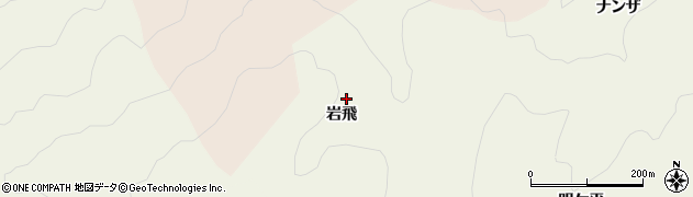 愛知県豊田市上脇町（岩飛）周辺の地図