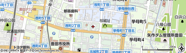 豊田信用金庫本店営業部周辺の地図