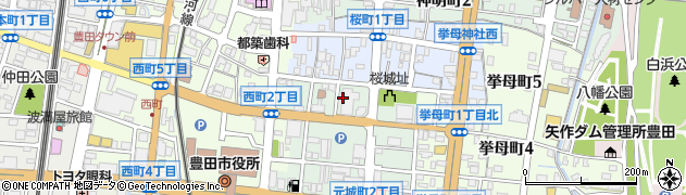 豊田信用金庫　本店営業統括部周辺の地図