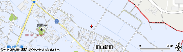 三重県菰野町（三重郡）田口新田周辺の地図