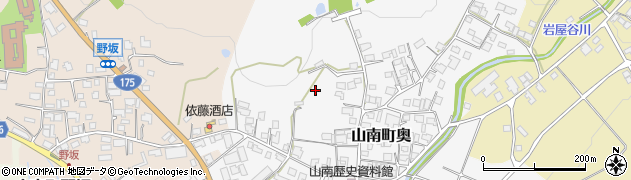 兵庫県丹波市山南町奥周辺の地図