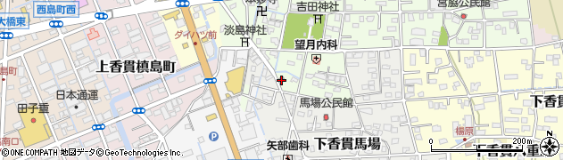 沼津下香貫郵便局周辺の地図