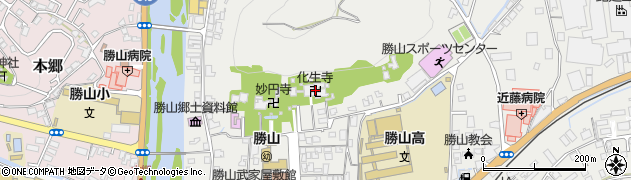 化生寺周辺の地図