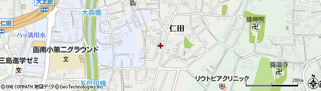静岡県田方郡函南町仁田834周辺の地図