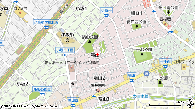 〒458-0007 愛知県名古屋市緑区篭山の地図