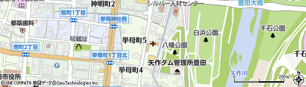 豊田市立　挙母こども園周辺の地図