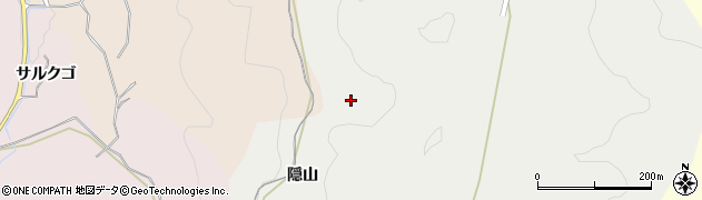 愛知県豊田市栃本町隠山周辺の地図
