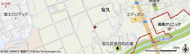 静岡県三島市安久442周辺の地図