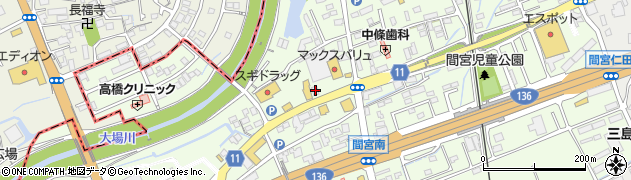 静岡県田方郡函南町間宮345周辺の地図