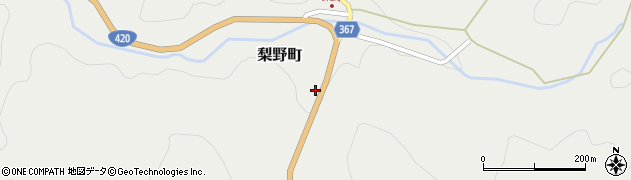 愛知県豊田市梨野町（向田）周辺の地図