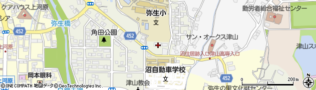 岡山県津山市大田122周辺の地図